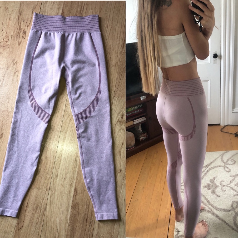 H&M Seamless High-Waist Leggings Pink S
